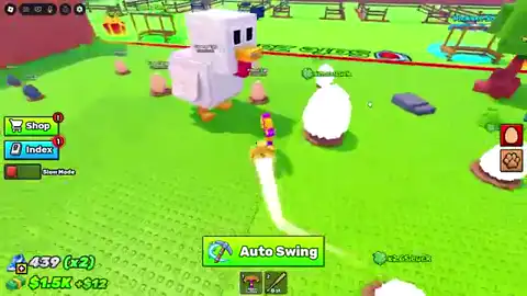 One-swing egg break while no redeem code is listed