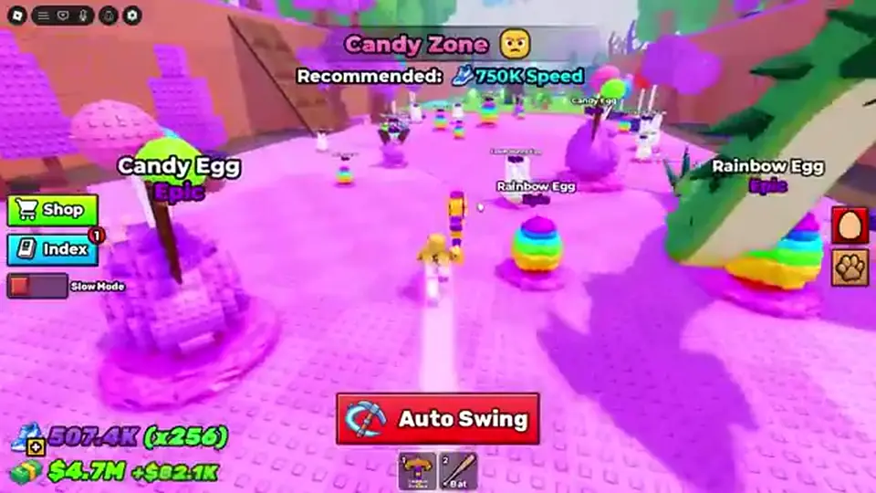 Candy zone at the 750,000 Speed gate