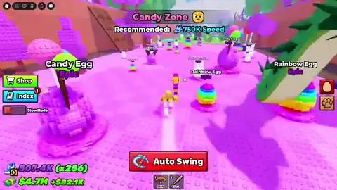 Candy zone at the Speed gate where a Titanic Egg call can fire